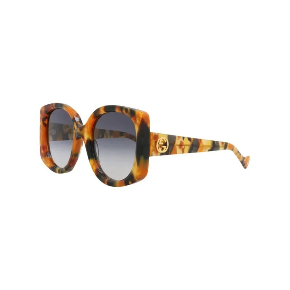 Gucci Round-Frame Recycled Acetate Sunglasses Multi Womens